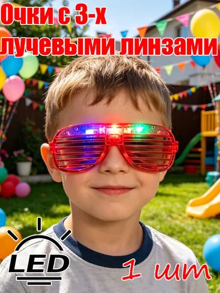 Светящиеся очки с LED для детского праздника