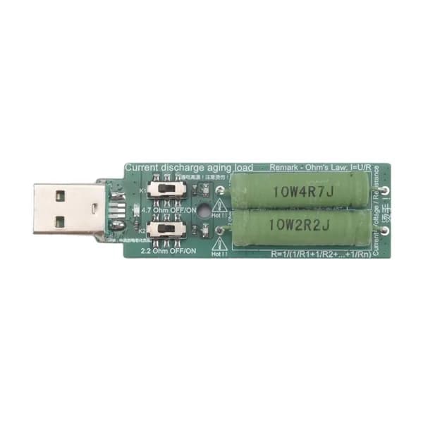 USB-резистор, электронная нагрузка постоянного тока с переключателем, регулируемый, 5 В, 1 А/2 А/3 А