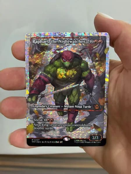 Магия сбора прокси-карт Высококачественные нефольговые Raphael, the Nightwatcher #297 foil