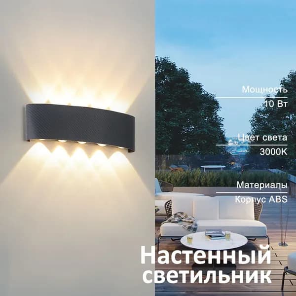 Настенный светильник, 10 Вт