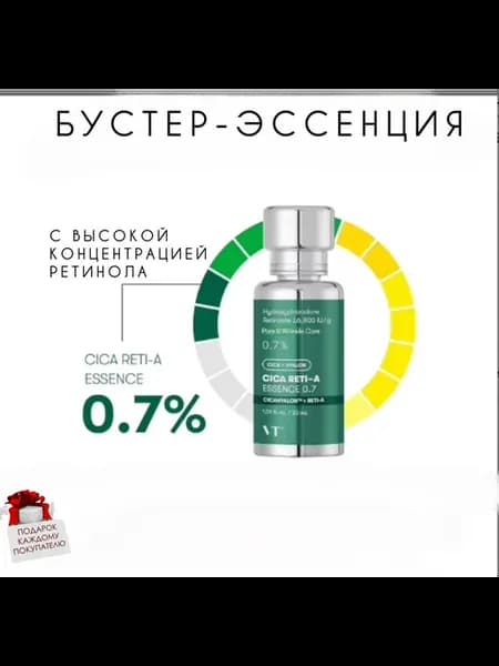 Бустер-эссенция с высокой концентрацией ретинола и центеллой