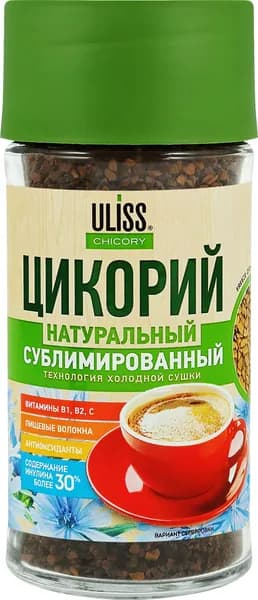 Цикорий растворимый ULISS Chicory натуральный сублимированный, ст/б, 85г