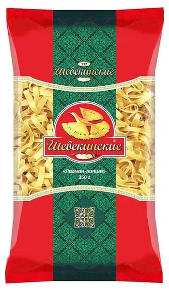 Макаронные изделия Шебекинские Лагман-лапша, 350 г