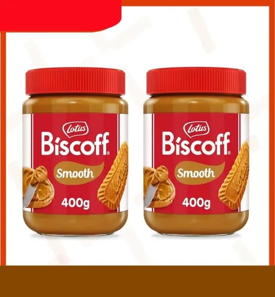 Lotus Крем паста из печенья Lotus Biscoff Smooth , 2 шт по 400 г-ynh1 enlei-hua