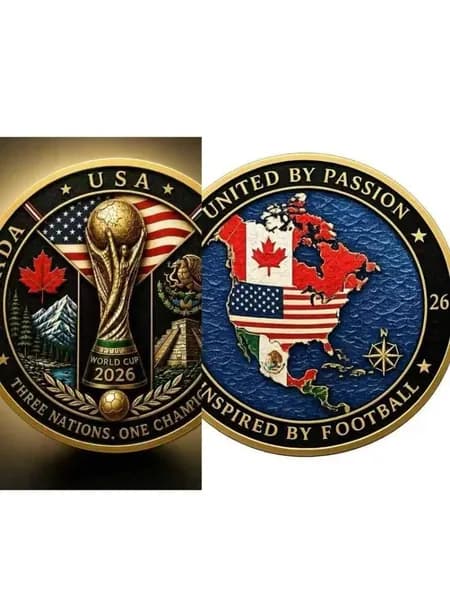 Коллекционная монета Чемпионата мира по футболу 2026 года, выпущенная ограниченным тиражом, Сувенир для любителей спорта, Подарок на День рождения, Домашний декор
