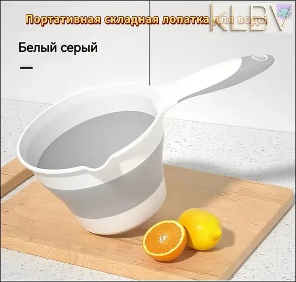 Ковш хозяйственный "Ковш хозяйственный серый/1шт.", пластик пищевой (hdpe, pp), 1 шт