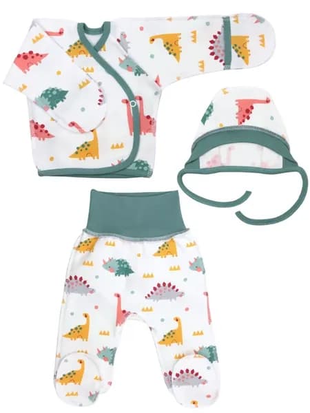 Комплект распашонка, ползунки и чепчик