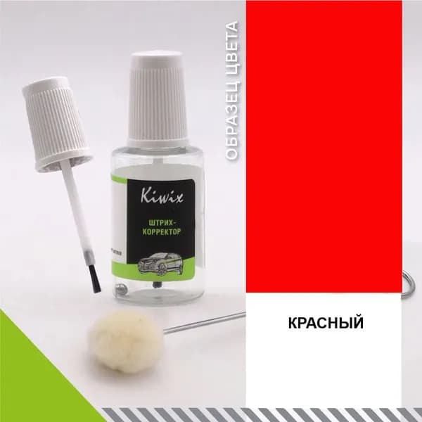 Краска для мебели и декора комплект с аппликатором красная - 20 мл