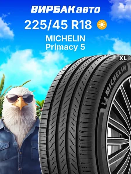 Шины летние 225 45R18 Primacy 5 95W