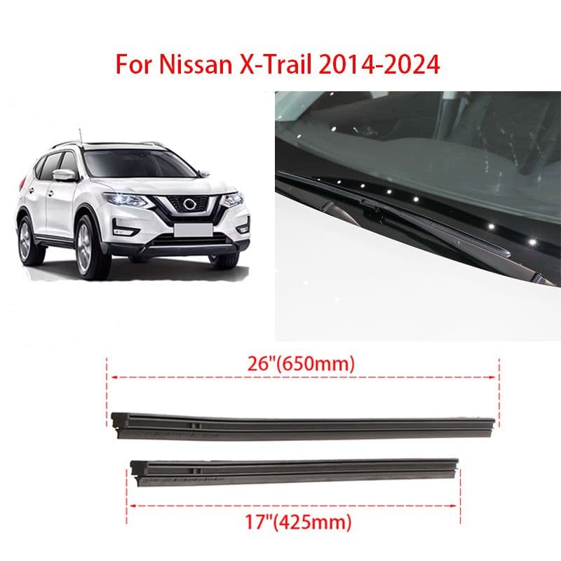 1 комплект резинок стеклоочистителя Nissan X-Trail 2014-2024 гг.