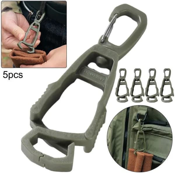 Многофункциональный зажим для перчаток из полиформальдегида, зелёный, Z-образный разъём