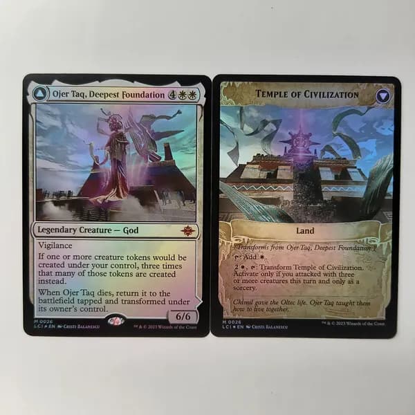 Портативные карты MTG Настройка и прокси высококачественной фольги Ожер Так, Глубокий фонд