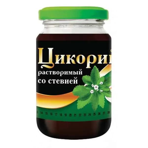Цикорий натуральный со стевией в стеклянной банке "Русский цикорий", 200 г