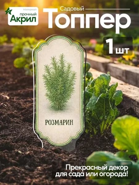 Топпер табличка Розмарин морская роса 1 штука