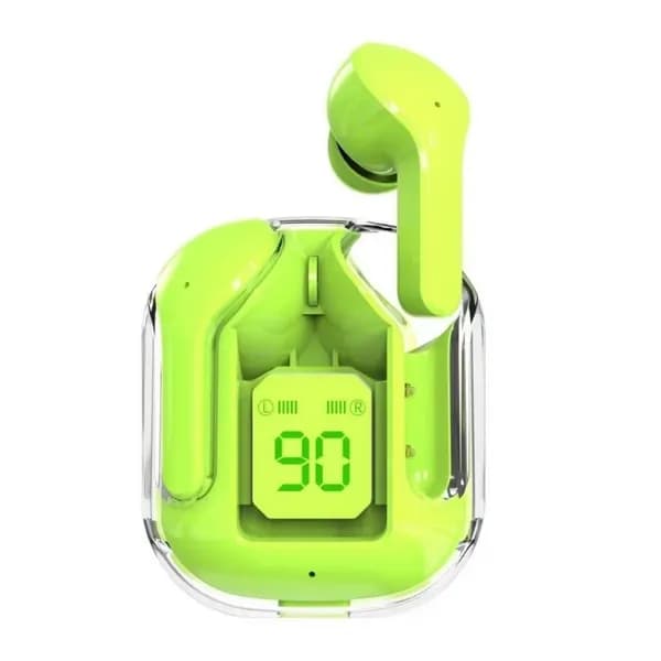 Наушники беспроводные с микрофоном, Bluetooth, зеленый