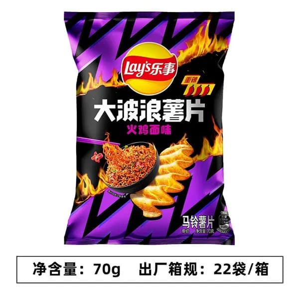 Картофельные чипсы - 70 г Lay's Big Wave Turkey Noodles