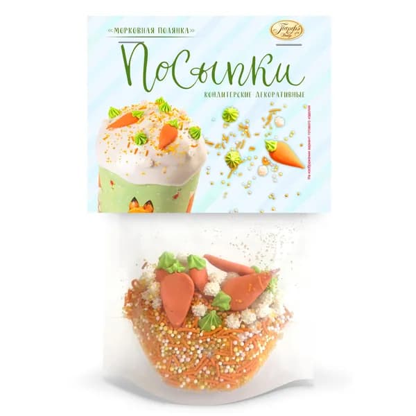 Микс посыпки Декор Парфэ Морковная полянка, 78 г