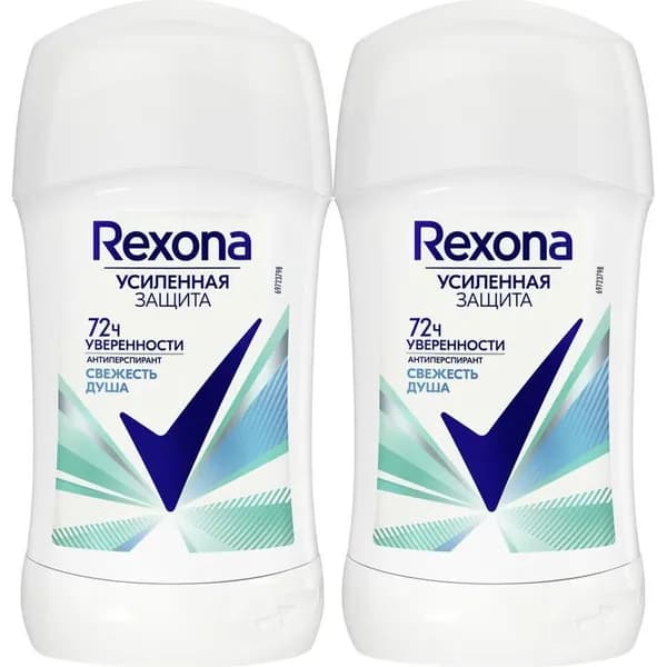 Антиперспирант стик Rexona Свежесть душа женский 40 мл, набор: 2 штуки