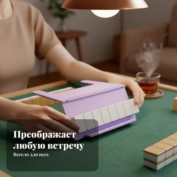 Складной держатель для карт маджонга Фиолетовый