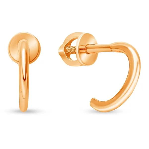 Серьги женские из красного золота 375 пробы 585GOLD