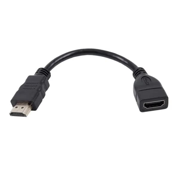 Удлинитель hdmi, папа/мама/разъем. Короткий и удобный для подключения "Chromecast", "Fire TV Stick", "Roku" к телевизору