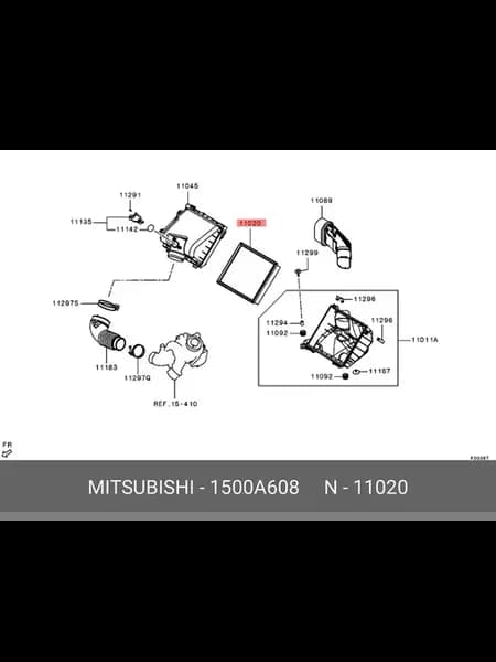 Фильтр воздушный 1500A608