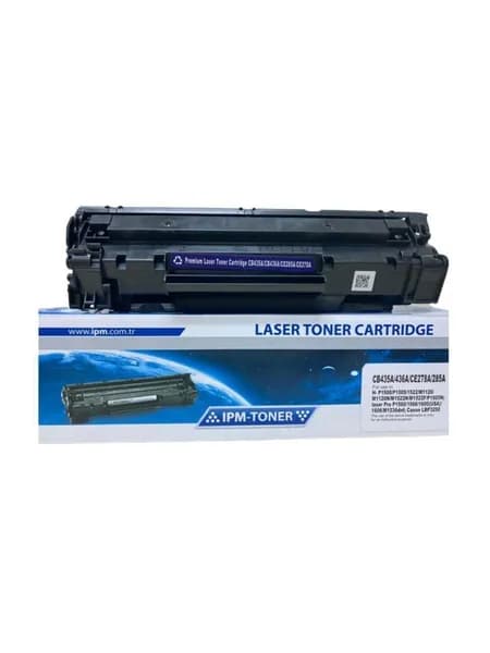 Тонер-картридж CB435A/CB436A/CE278A/CE285A 2000 стр. Для HP LJ P1005, P1006, P1505, P1102, P1566, P1606dn, HP LJ M1120, Canon i-SENSYS LBP6000, LBP6020, MF3010, с чипом, совместимый, Черный (black), 1 шт
