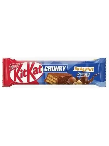 KitKat Chunky Hazelnut вафля с фундуком в шоколаде 38г