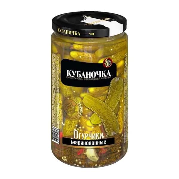 Огурцы маринованные Кубаночка 1.5кг