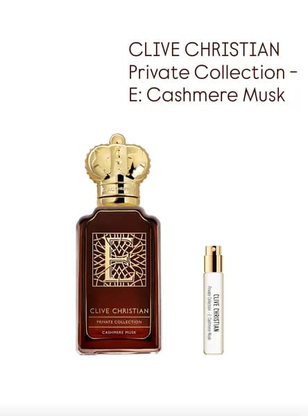 Clive Christian Private Collection E Cashmere Musk Perfume Spray, отливант 5 мл, пробник - спрей