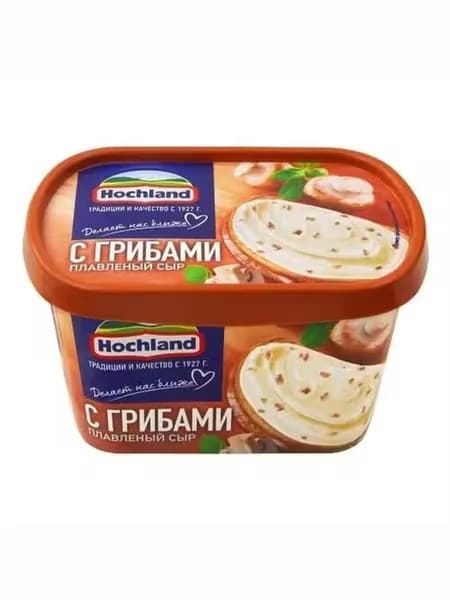 Сыр плавленый Hochland с грибами 55% БЗМЖ 400 г