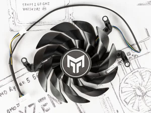 Вентилятор для видеокарты GALAX RTX 3060 3070 3080 3090 Ti METALTOP 88мм №1