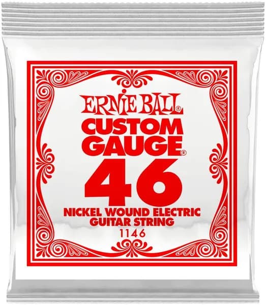 Струна одиночная для электрогитары ERNIE BALL 1146 Nickel Wound .046