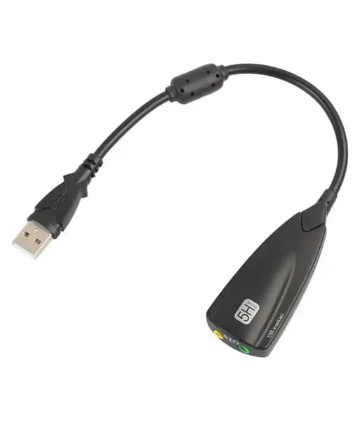 USB звуковая карта. USB переходник для наушников и микрофона.