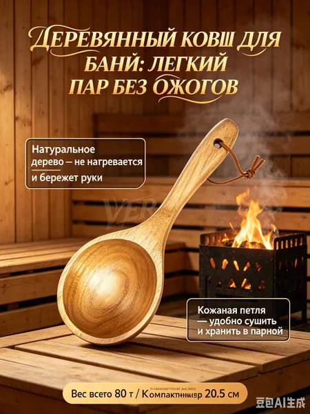 Бондарное изделие для бани Кружка для бани, 96 л