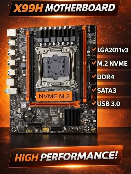 Amentmen Х99 X99H,Комплект игровой X99, LGA 2011-3, DDR4, Материнская плата