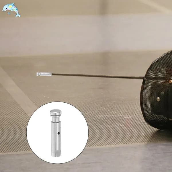 Сменная головка шпаги из серебристой нержавеющей стали для спортивных тренировок