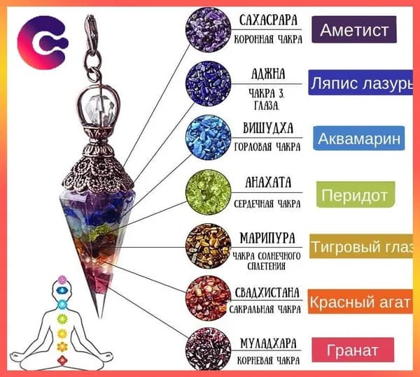 Маятник для гаданий белый с рунами