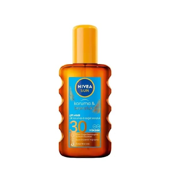 Nivea Sun Солнечное масло с Быстрый загар и надежная защита кожи SPF30 200 мл