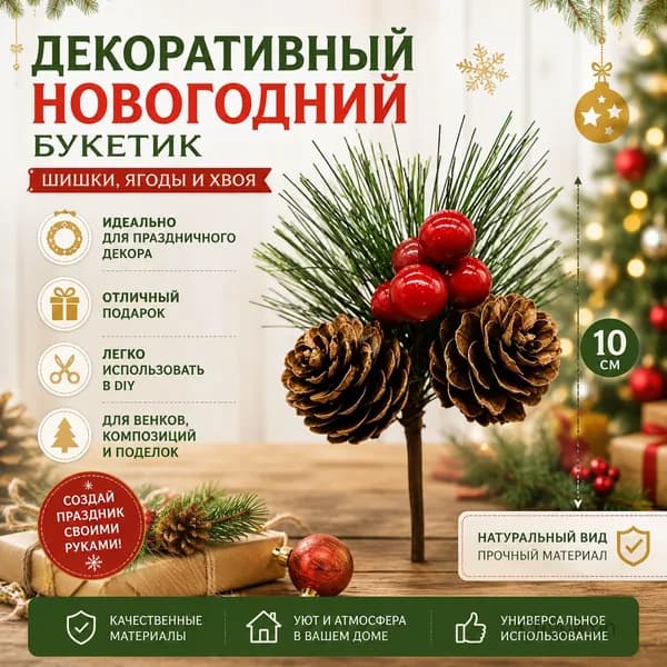 Декоративные аксессуары из шишек DIY, аксессуары для вазы с цветами на Рождество, подарки ручной работы