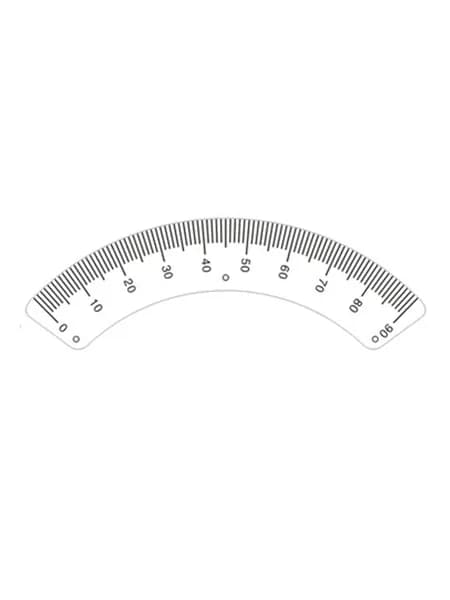 Транспортир для фрезерного станка угловая пластина шкала линейка 45 градусов