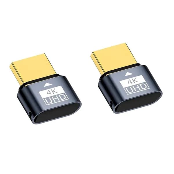 Эмулятор HDMI-совместимого виртуального монитора 4K 60Hz, поддержка 1080p/120Hz, Plug&Play , 2 шт.