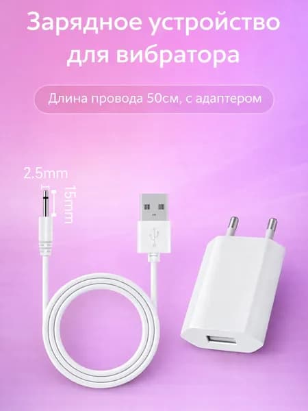 Сетевой кабель питания USB 2.0, 0.5 м, перламутровый