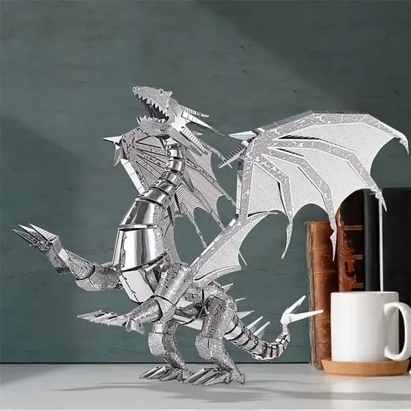 Пламенный дракон / подарок мужчине на день рождения 3D металлические головоломки DIY Взрослые игрушки