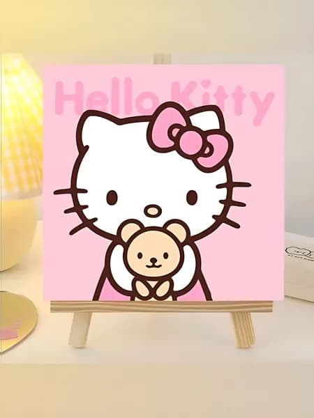 Картина по номерам Хэлло Китти, 20x20