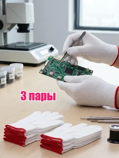 Нейлоновые рабочие перчатки, садовые перчатки, 3 пара