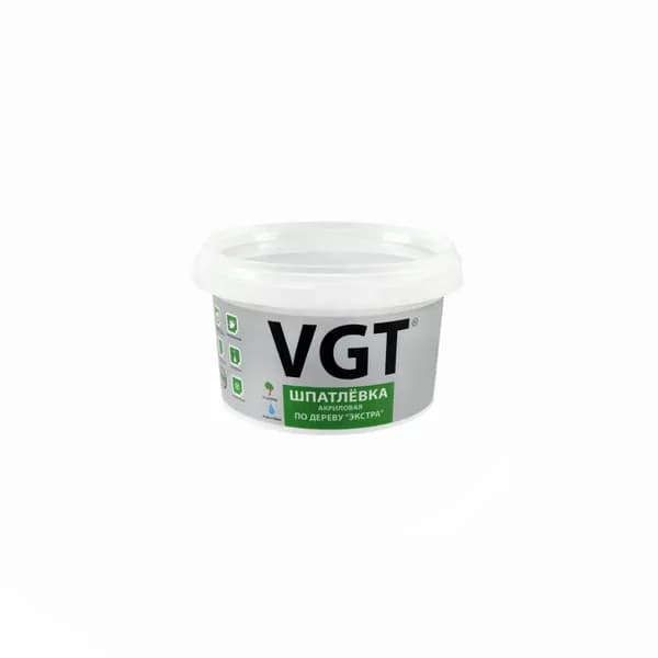 Шпатлевка акриловая VGT по дереву, "Экстра", дуб светло-серый, 0,3 кг
