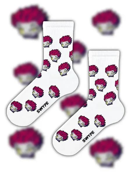 Носки SWYPE socks женские, мужские Хисока Хантер х Хантер Аниме, 1 пара