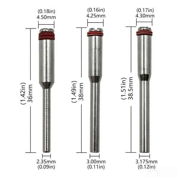 Держатель отрезных дисков, оправка для пильного диска, хвостовик 2.35mm/3mm/3.175mm, 3шт