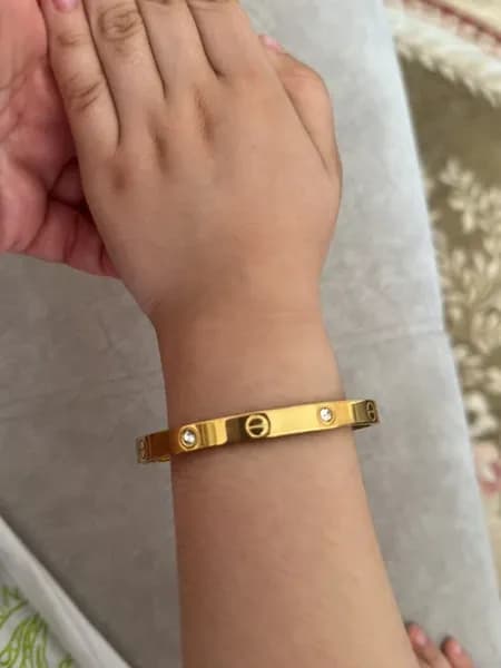 Браслет под золото в стиле Cartier, бижутерия